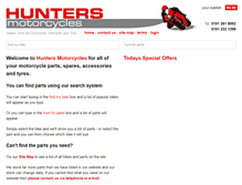 Tablet Screenshot of huntersmotorcycles.co.uk